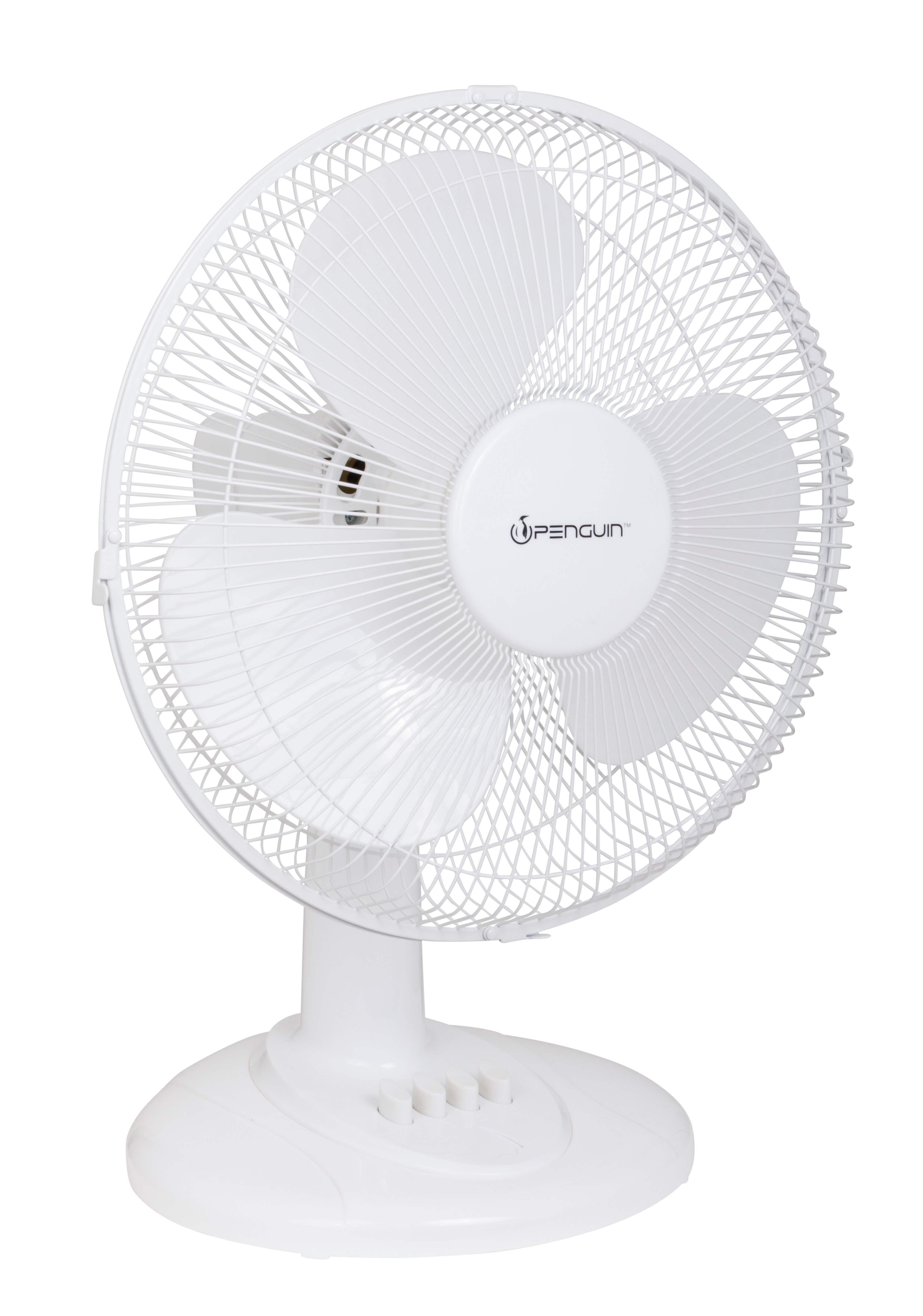 Penguin Oscillating Desk Fan, 12"