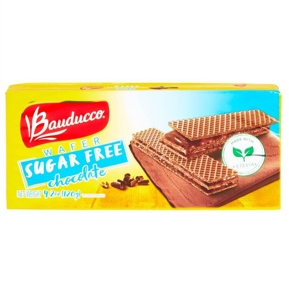 Bauducco Sugar Free Chocolate Wafers, 4.2 oz