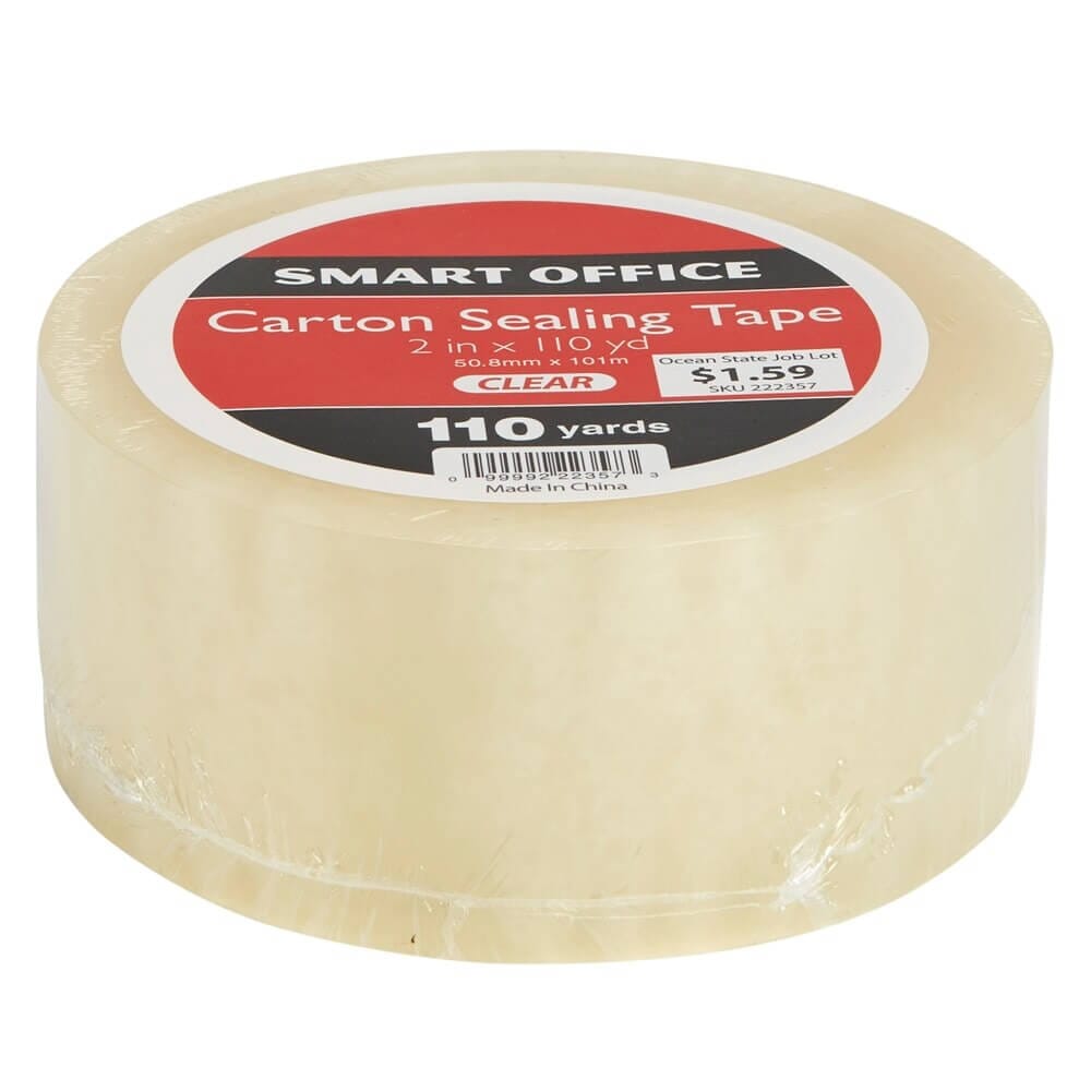 Smart Office Carton Sealing Tape, 2" x 110 yds