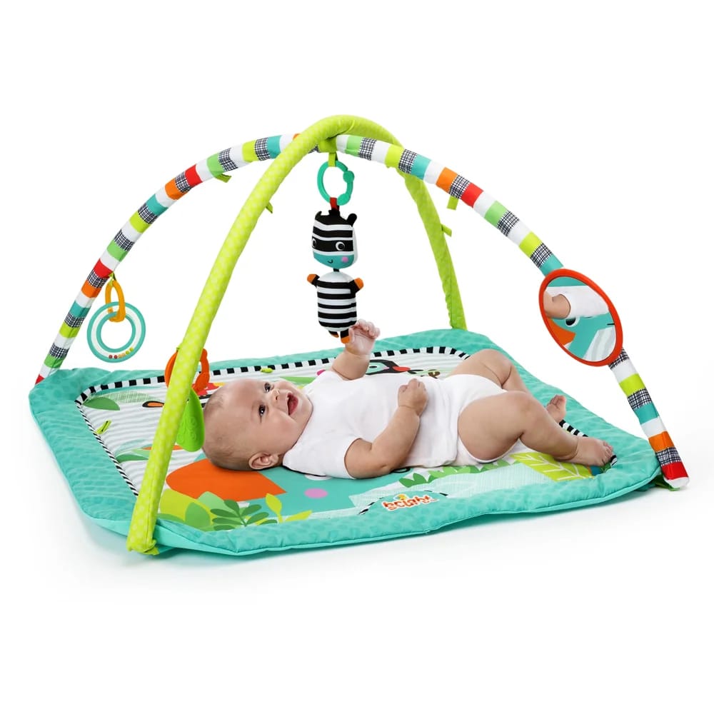 Bright Starts Zig Zag Safari Baby Activity Gym and Play Mat