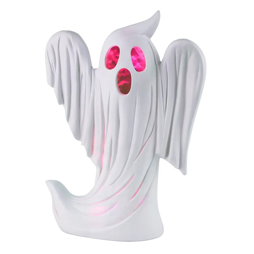 Color-Changing LED Resin Ghost, 16"