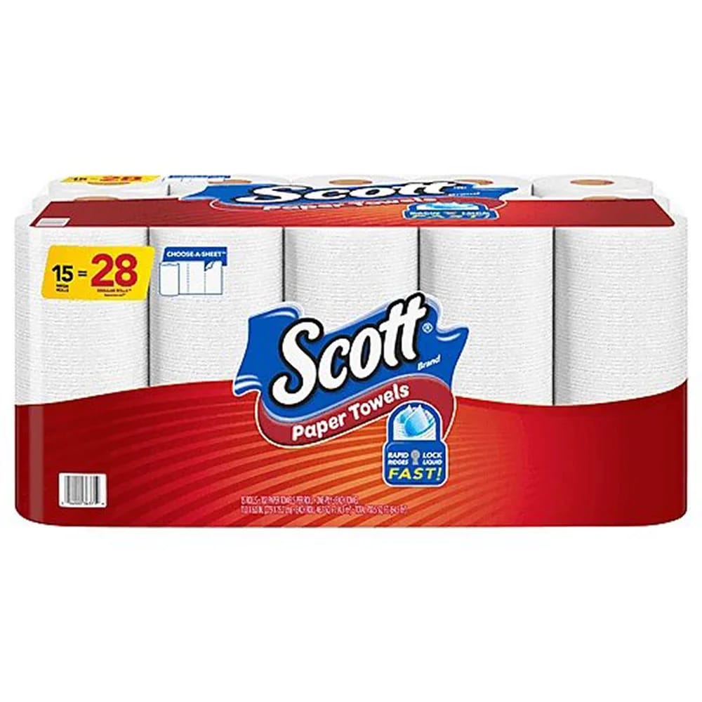 Scott Choose-A-Size Large Paper Towels, 15 Count