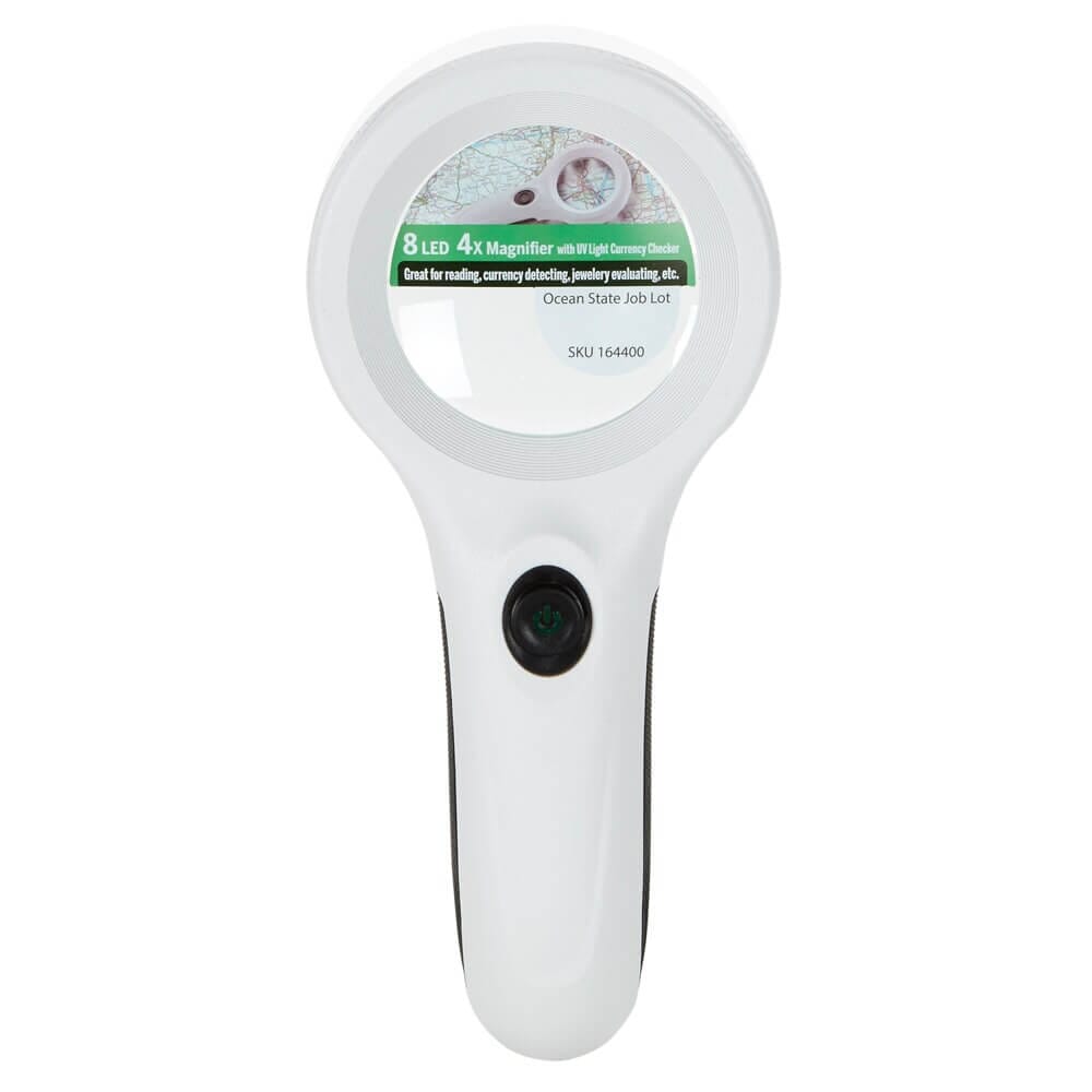 Handheld Magnifier with 8 LED Lights