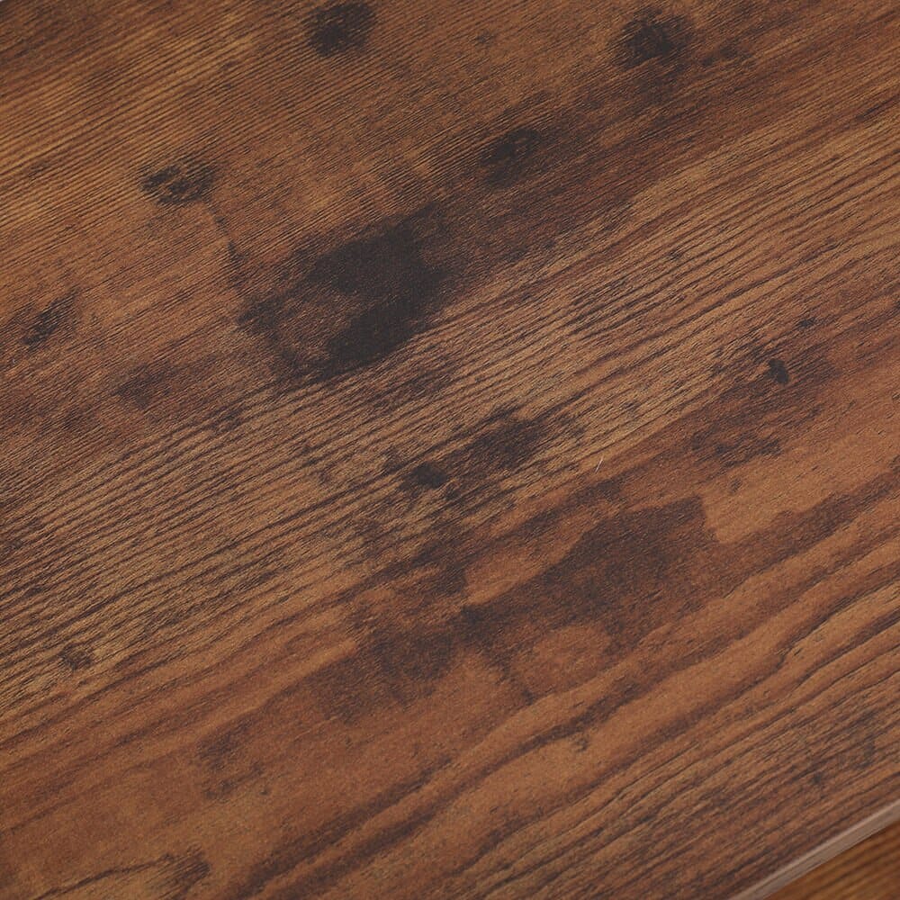 Turn-N-Tube End Table, Set of 2, Rustic Brown/Black