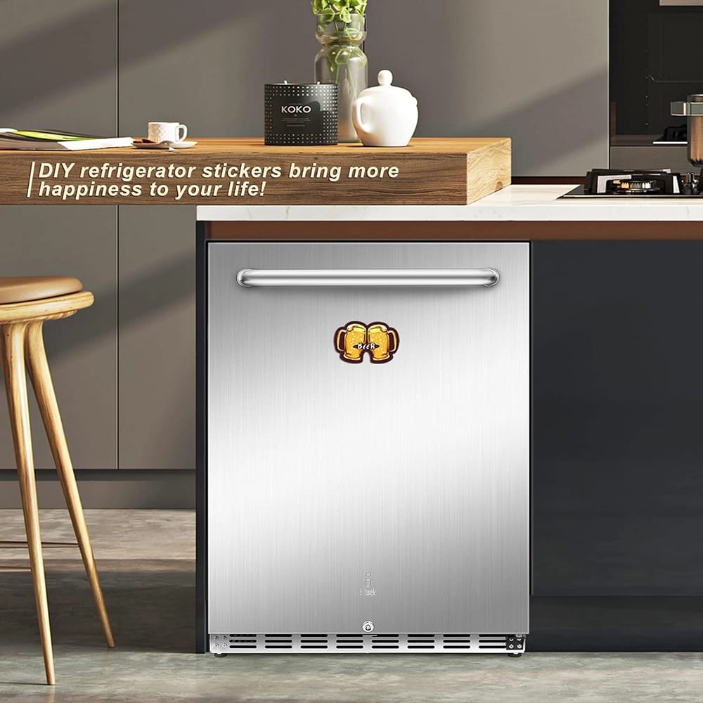 IceJungle 24" Stainless Steel Freestanding Outdoor Refrigerator
