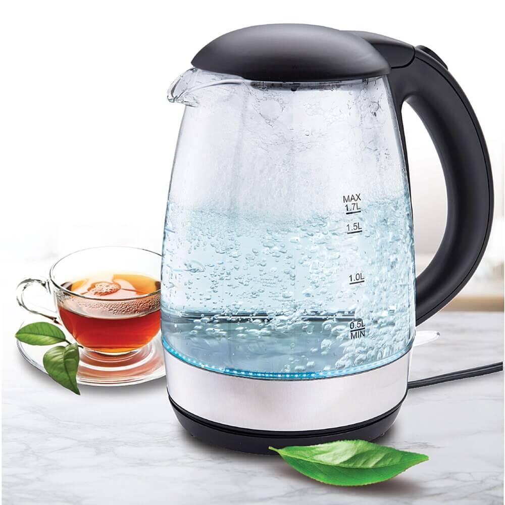 Century Glass Electric Tea Kettle, 1.7 L