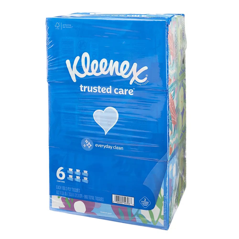 Kleenex 2-Ply Everyday Tissues, 6 Pack