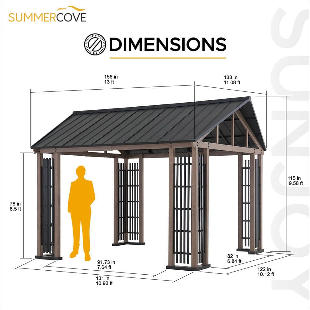 Portsmouth 11' x 13' Hardtop Gazebo