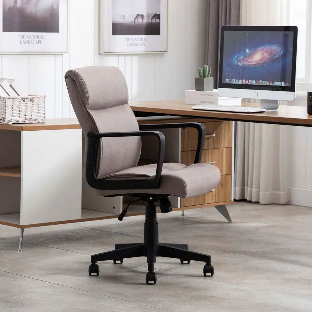 Mid-Back Executive Swivel Task Chair, Brown