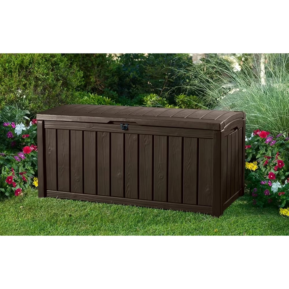 Keter 101 Gallon Glenwood Deck Box, Brown