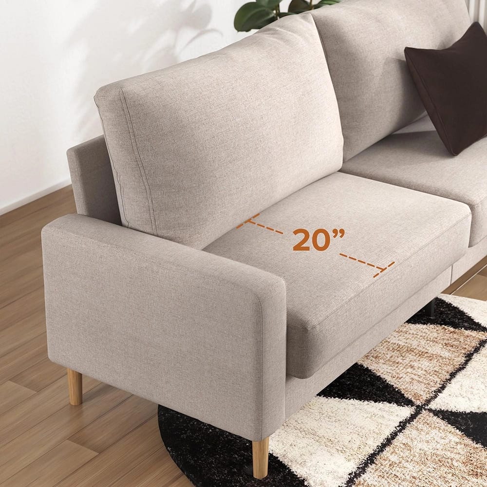 Zinus Colton Upholstered Sofa, Beige