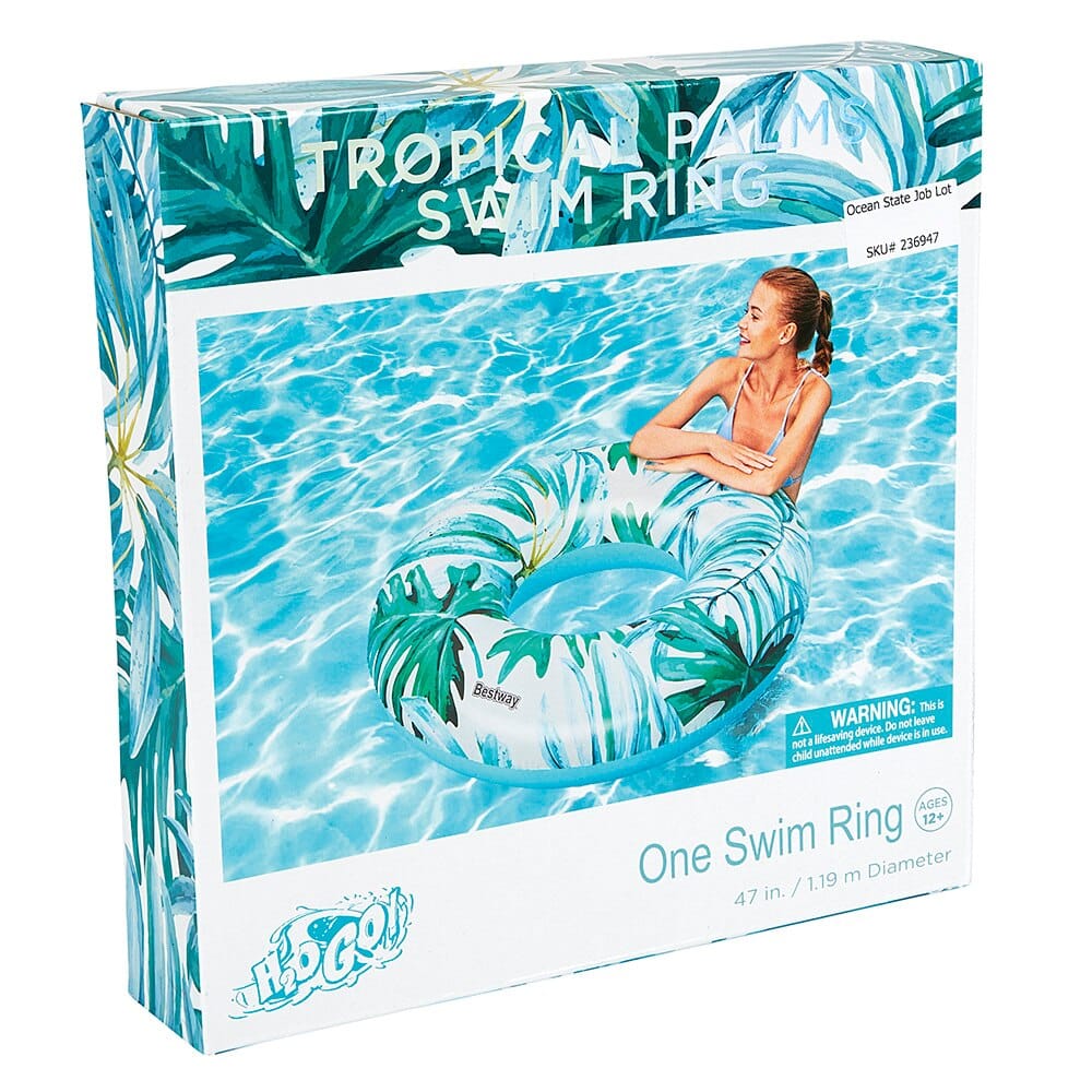 Bestway H2OGO! Tropical Palms Swim Ring, 47"