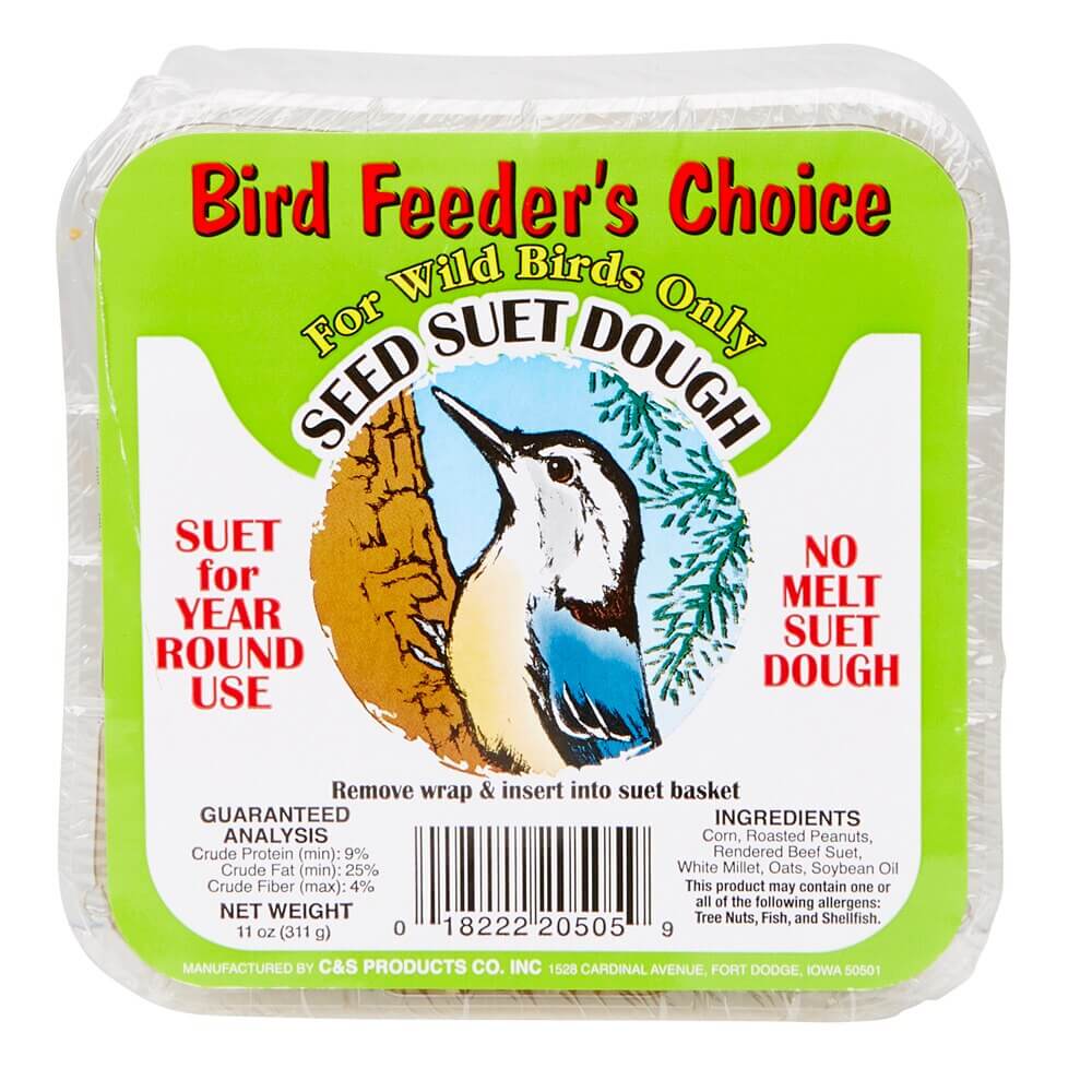 Bird Feeder's Choice No Melt Suet Dough, 11 oz