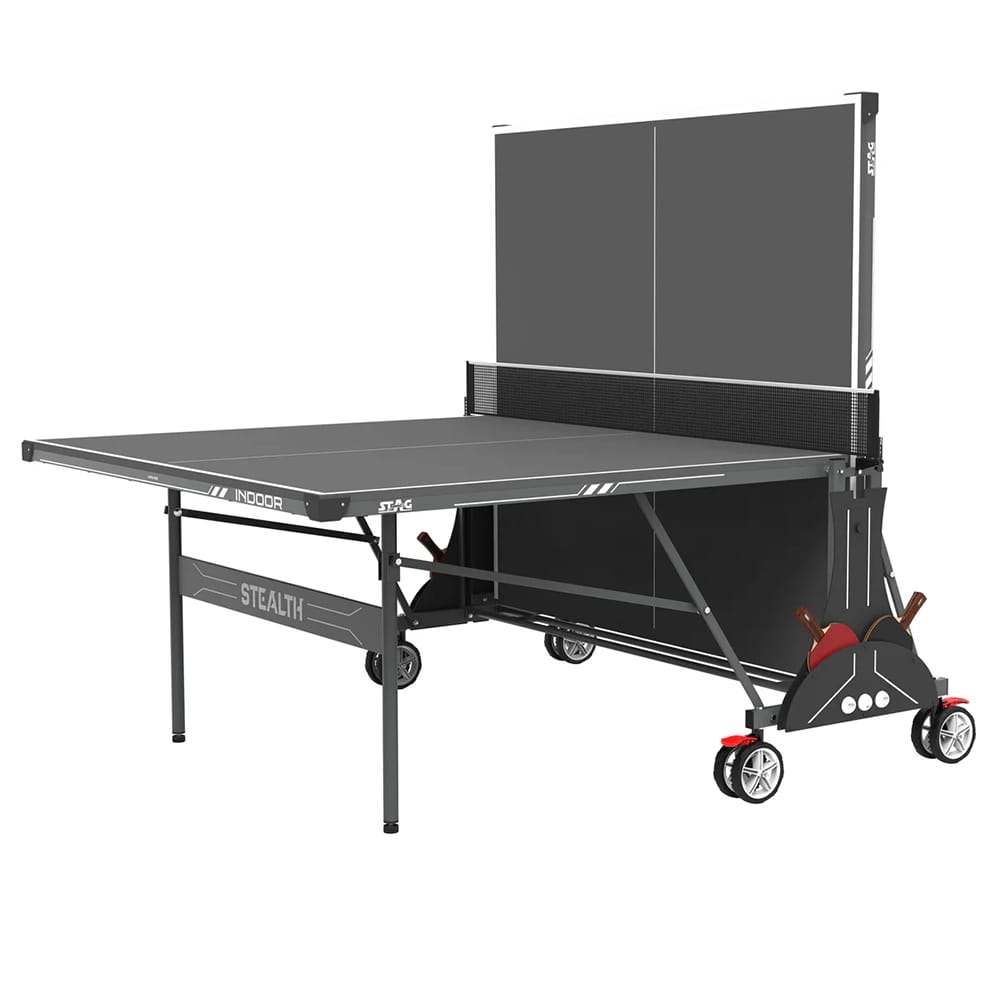 KETTLER Stealth Indoor Table Tennis Table 2-Player Bundle