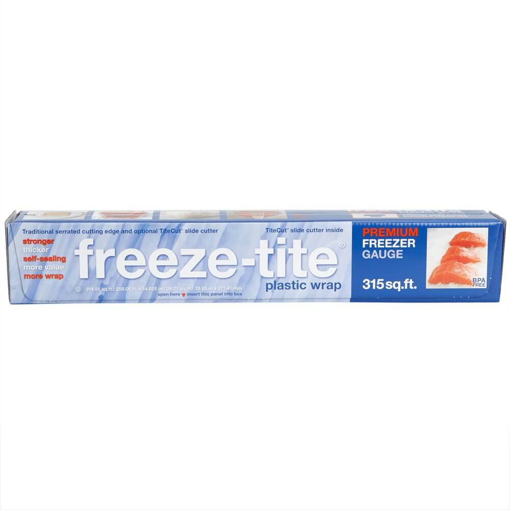 freeze-tite Premium Freezer Gauge Plastic Wrap, 315 Sq ft