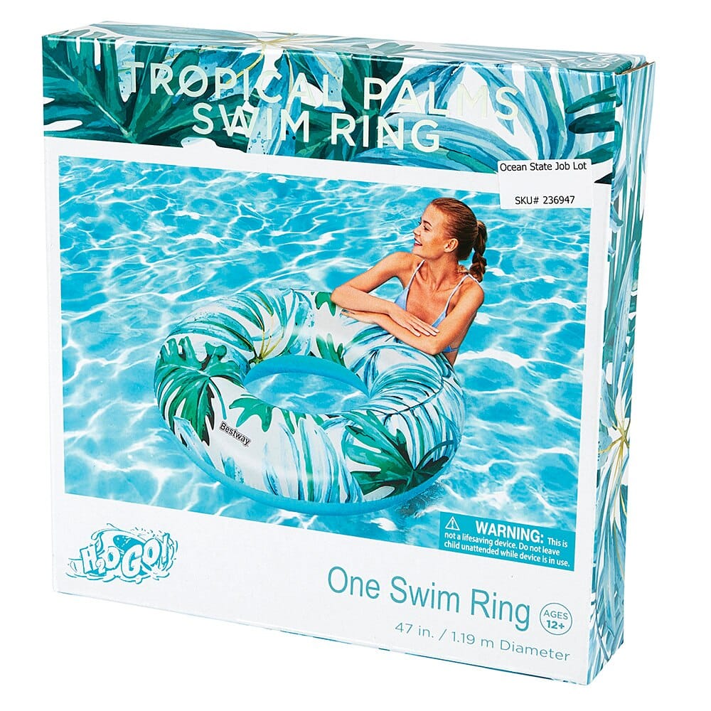 Bestway H2OGO! Tropical Palms Swim Ring, 47"