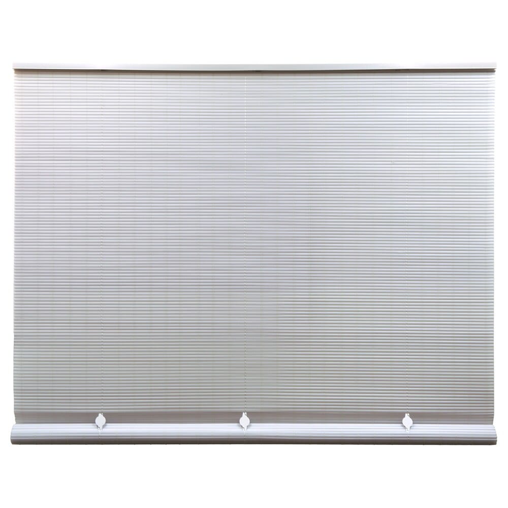 Indoor/Outdoor White PVC Cord Free Roll-Up Blind, 48"