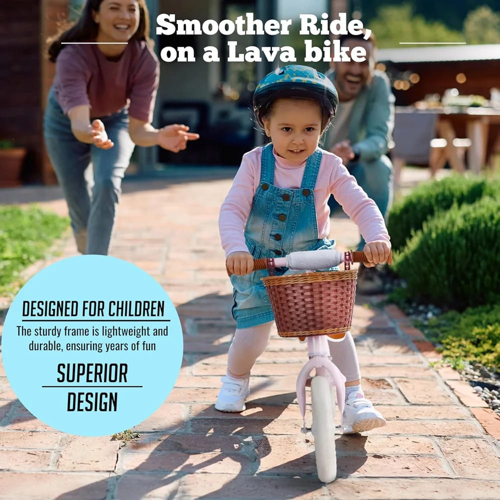 LAVA Sport Vintage Balance Bike, Pink