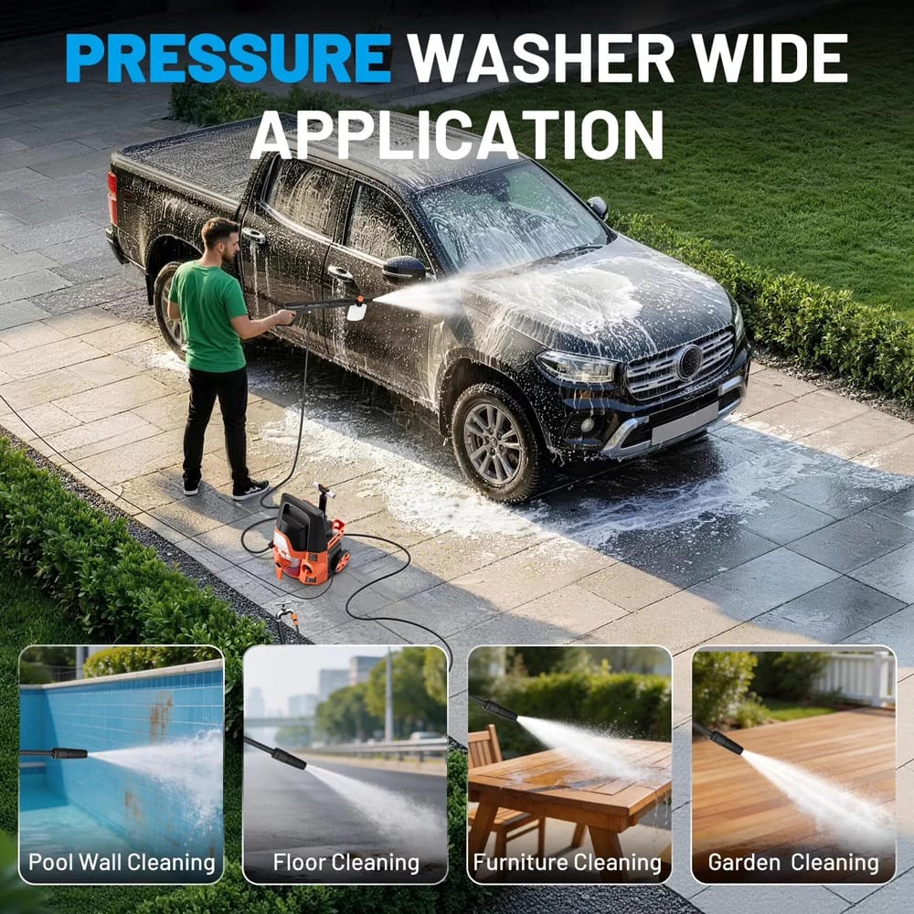 4-In-1 Electric Power Washer & Vacuum Cleaner