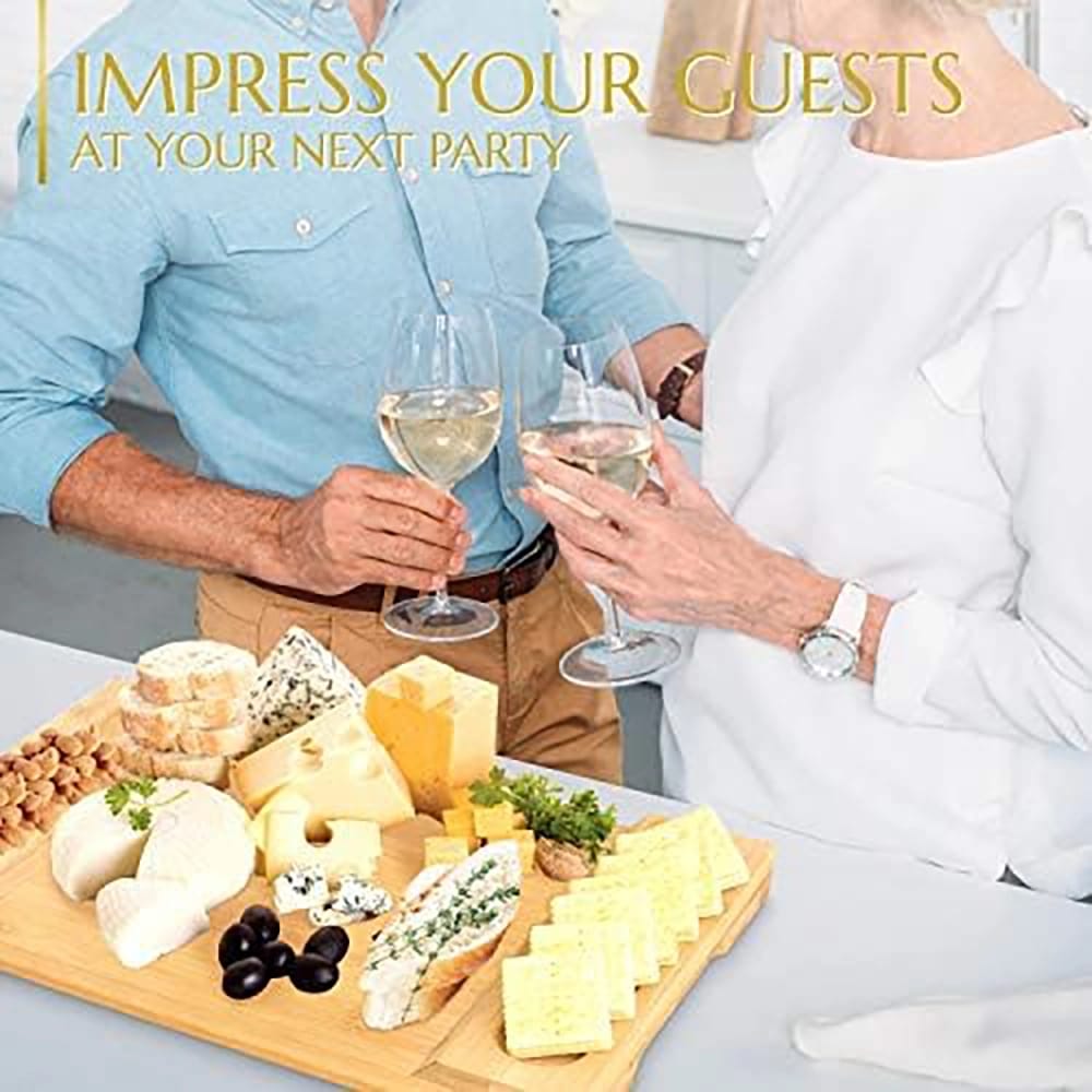Signature Living Large Bamboo Cheese Board, 16" x 10"