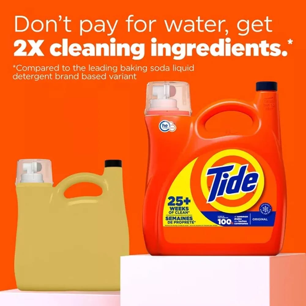 Tide Original Liquid Laundry Detergent, 132 oz