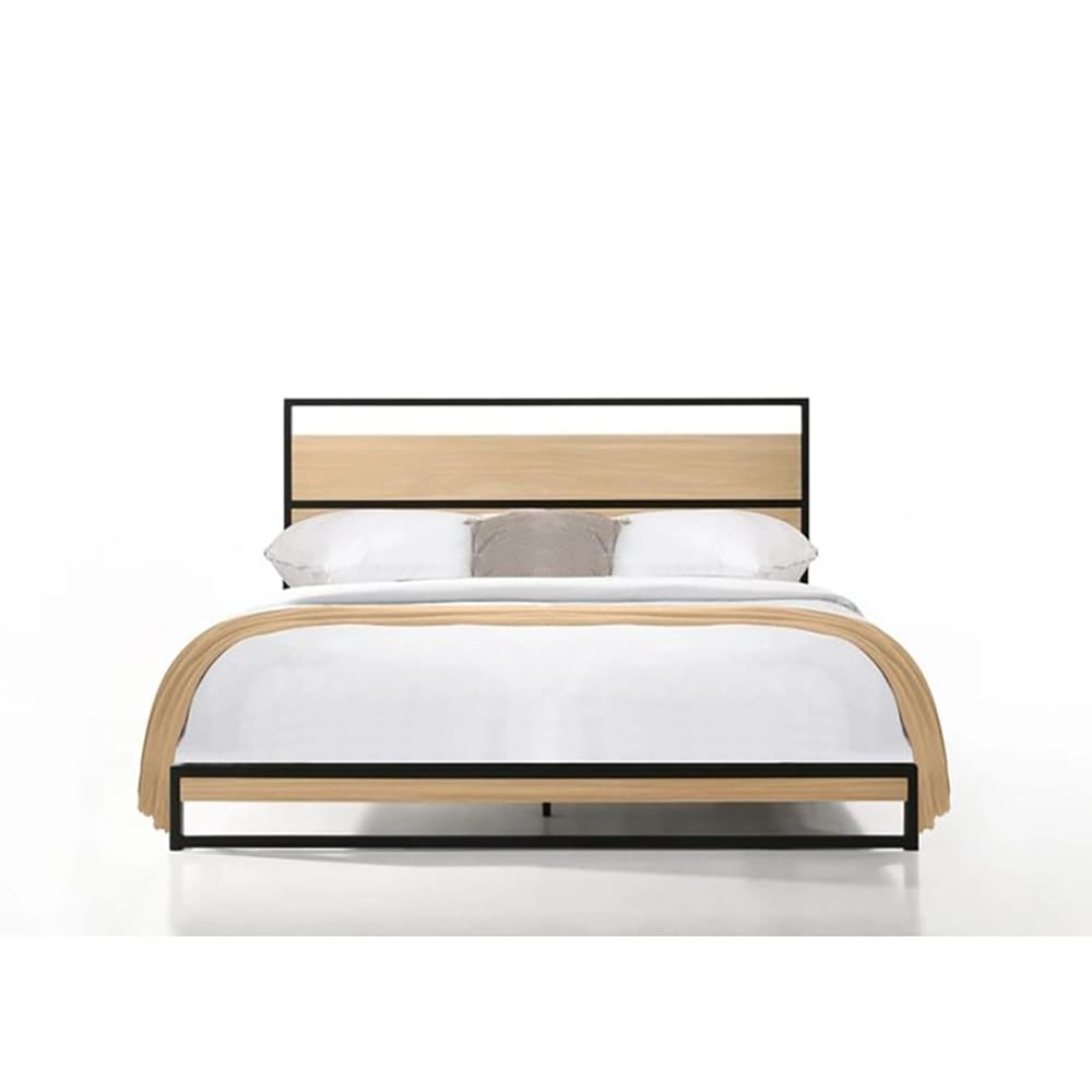 Belle Isle Furniture Eagle Harbor Platform Bed, Full, Natural/Black