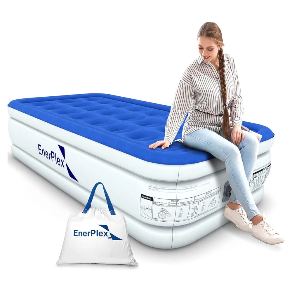 EnerPlex 13" Air Mattress with Built-in Pump, Twin