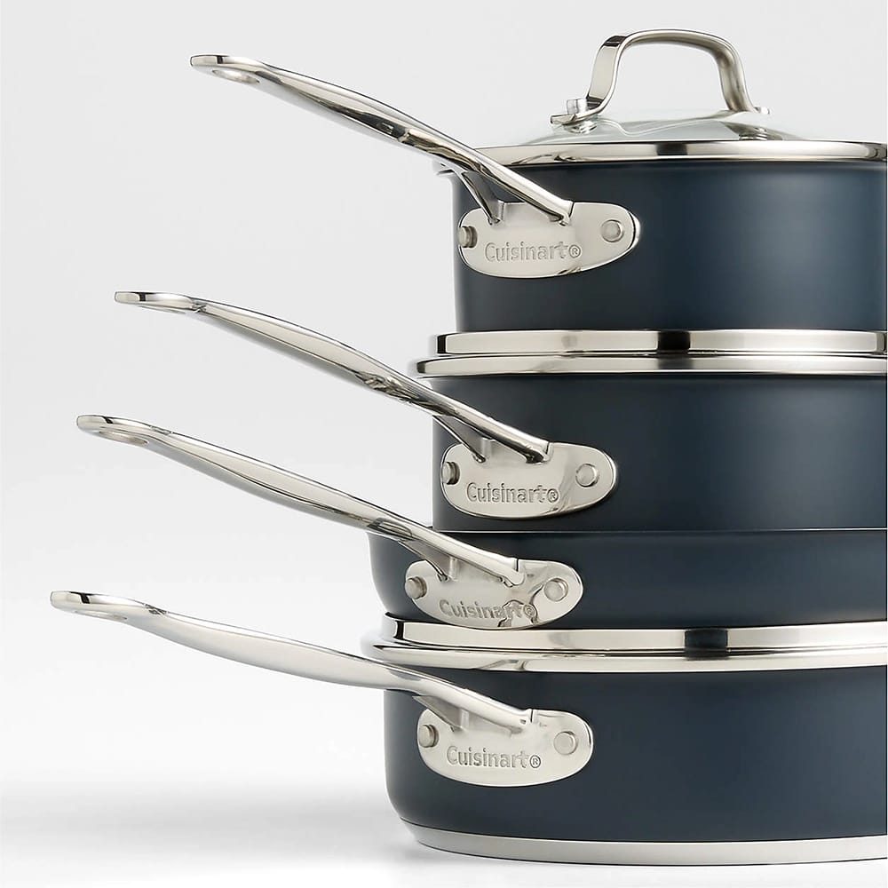 Cuisinart 11-Piece Stainless Steel Cookware Set, Celestial Blue