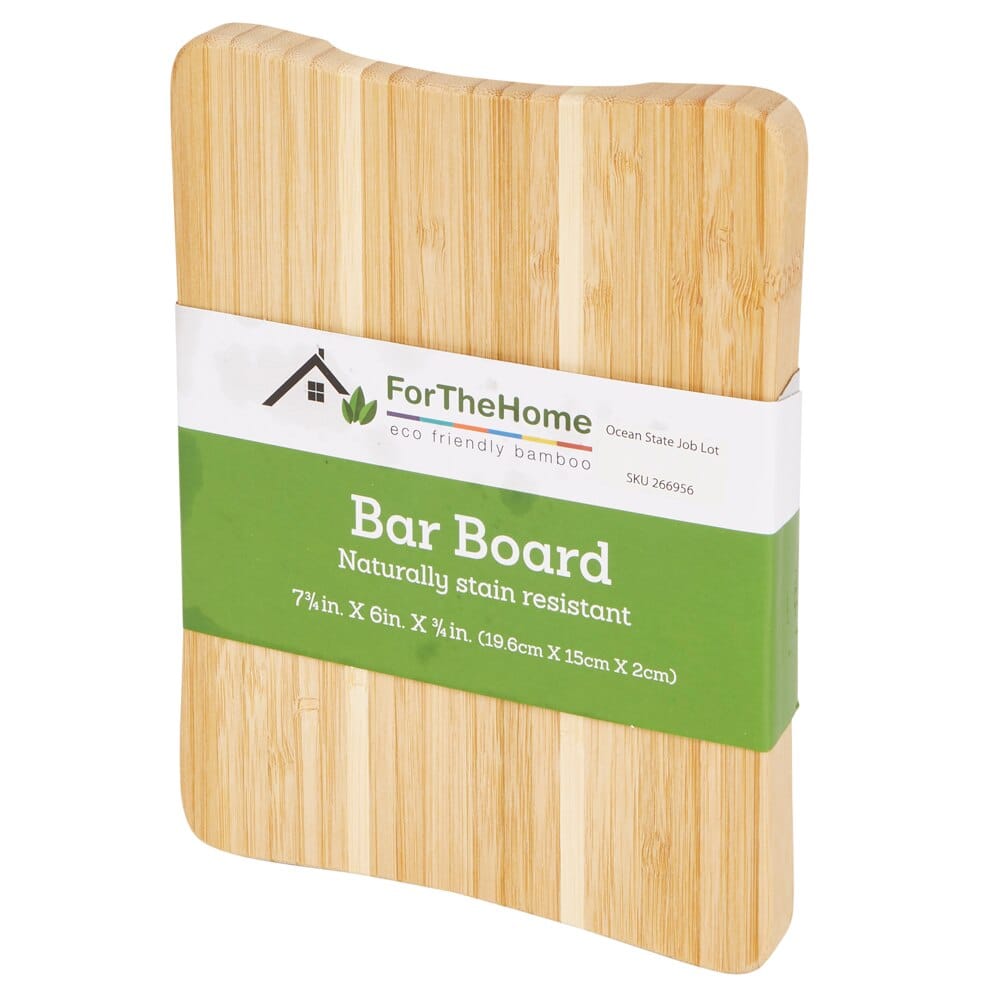 Eco Friendly Bamboo Bar Board, 6"