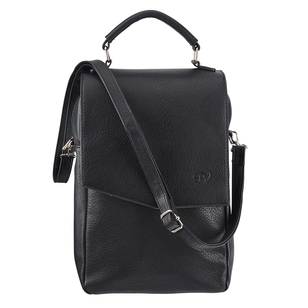 PortoVino Insulated Wine Sling Bag, Black