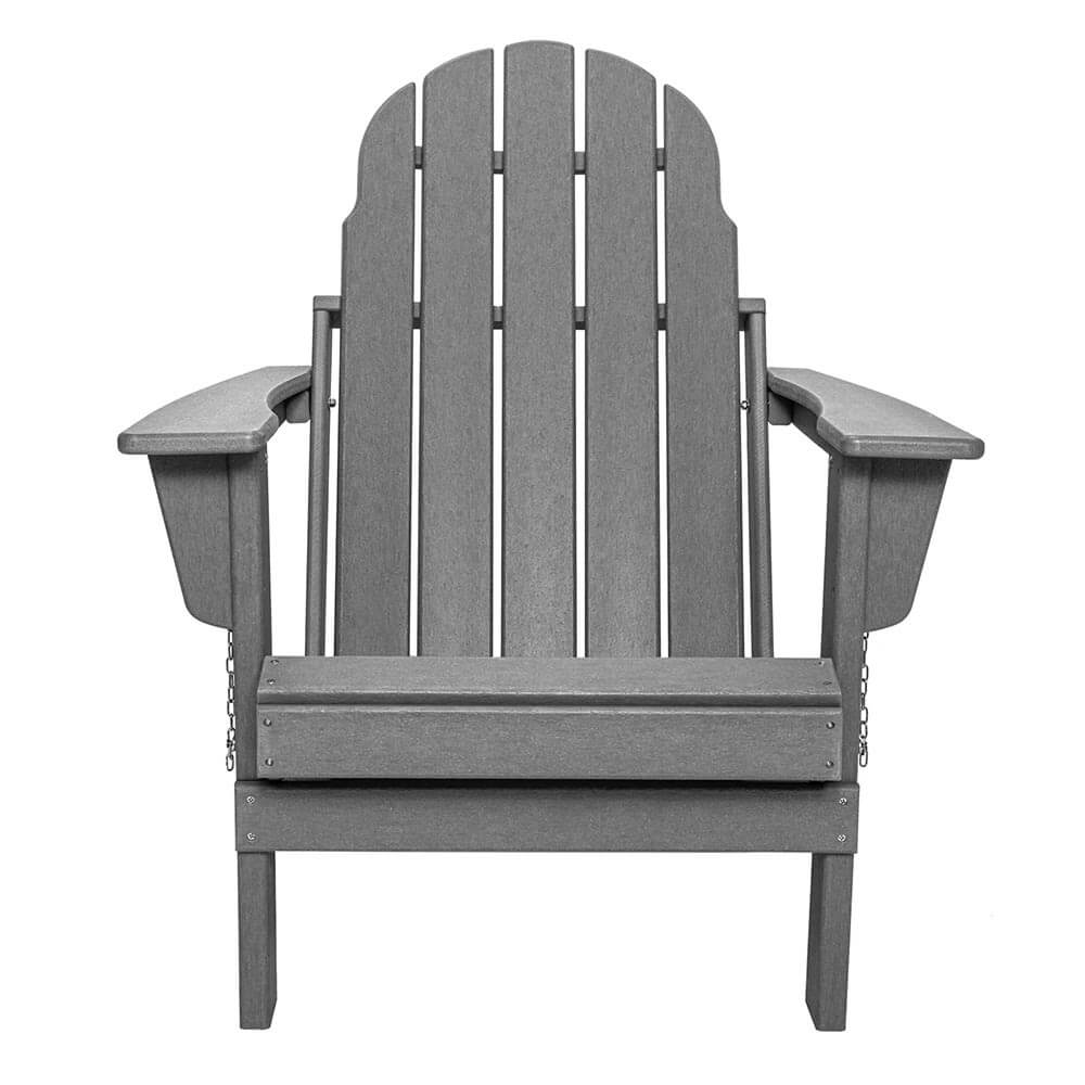 Folding Adirondack Chair, Gray