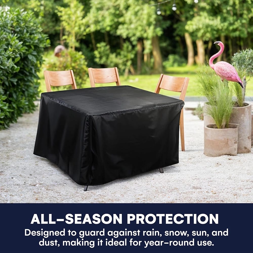 SteadyDoggie Outdoor Furniture Cover, Black, 47" x 47"