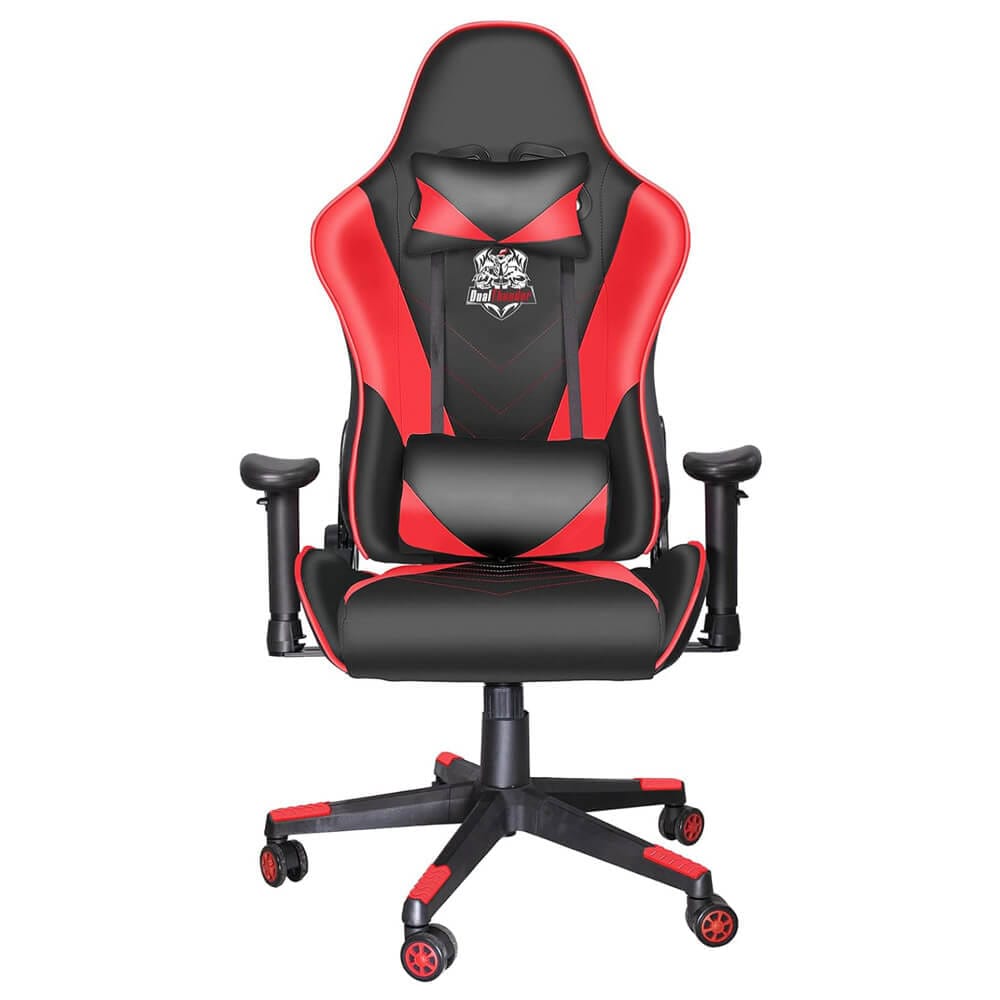 DualThunder Ergonomic High Back Gaming Chair, Red/Black