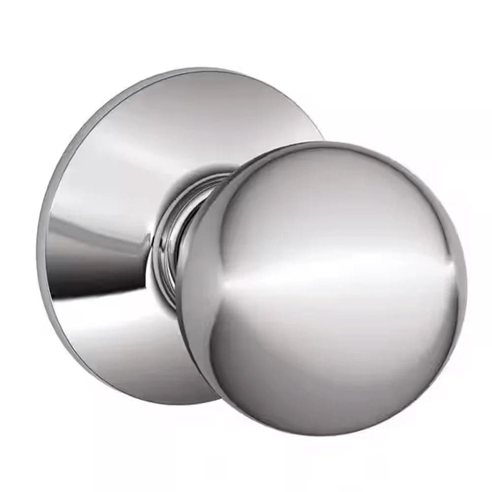 Schlage Orbit Passage Door Knob, Bright Chrome