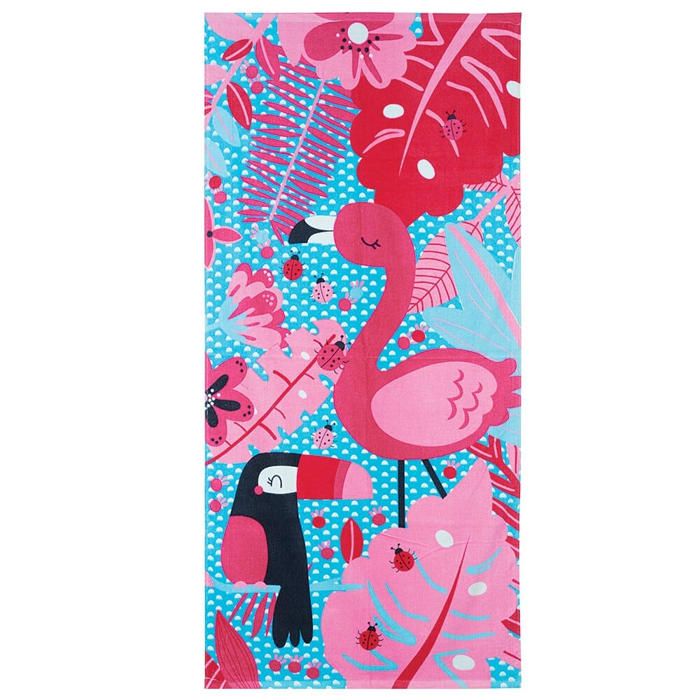 Cotton Printed Kids Beach Towel, 28" x 58"