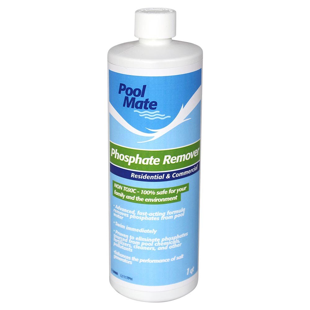 Pool Mate Residential & Commercial Phosphate Remover, 1 Qt