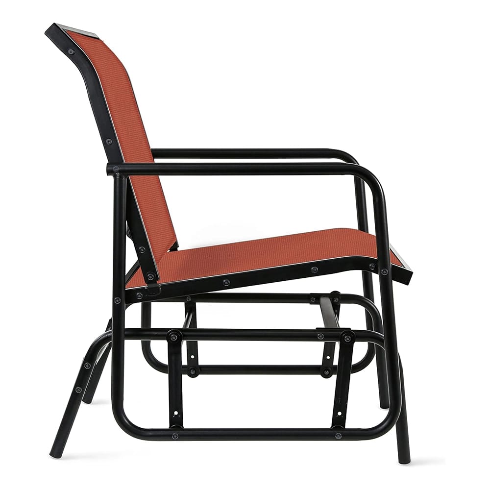 Patio Sling Glider Chair, Orange