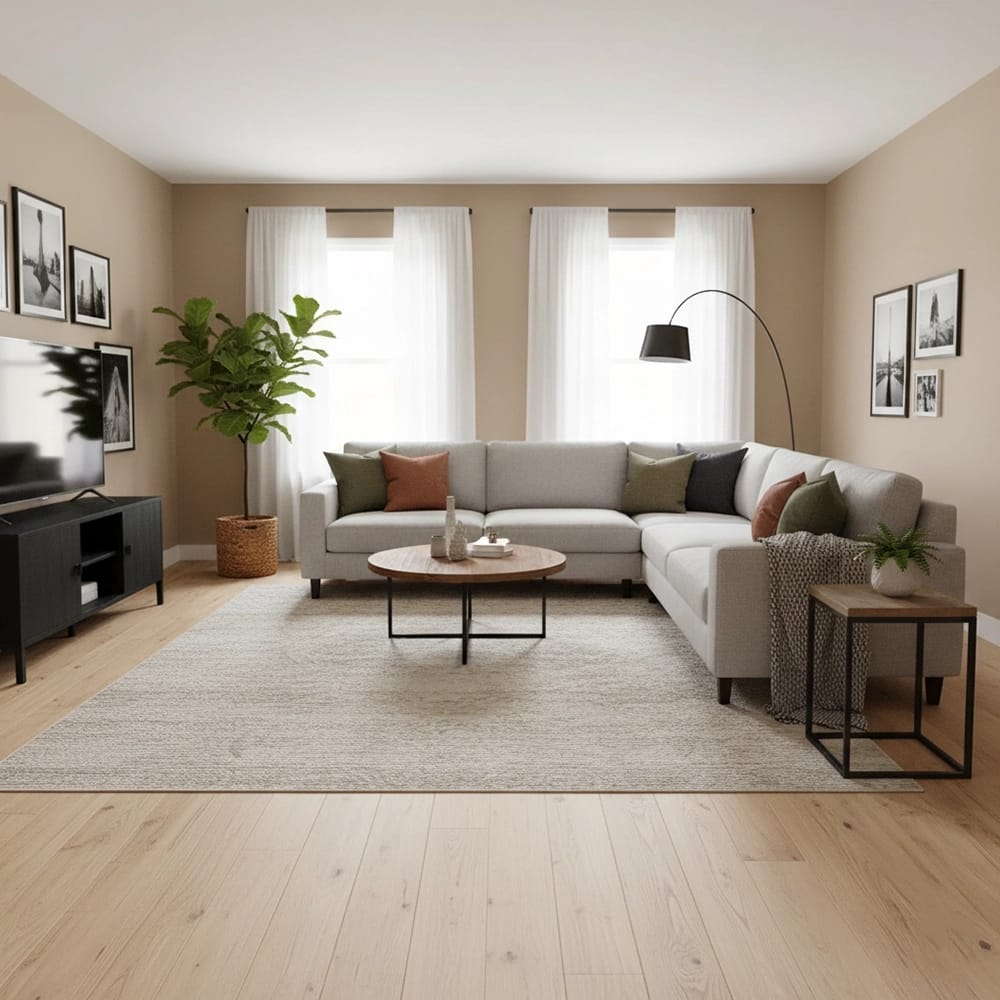 AquaSeal 7mm Lake Tahoe White Oak Water-Resistant Engineered Hardwood Flooring, Blonde, $22.46 sq. ft. (4.90/sq. ft.)