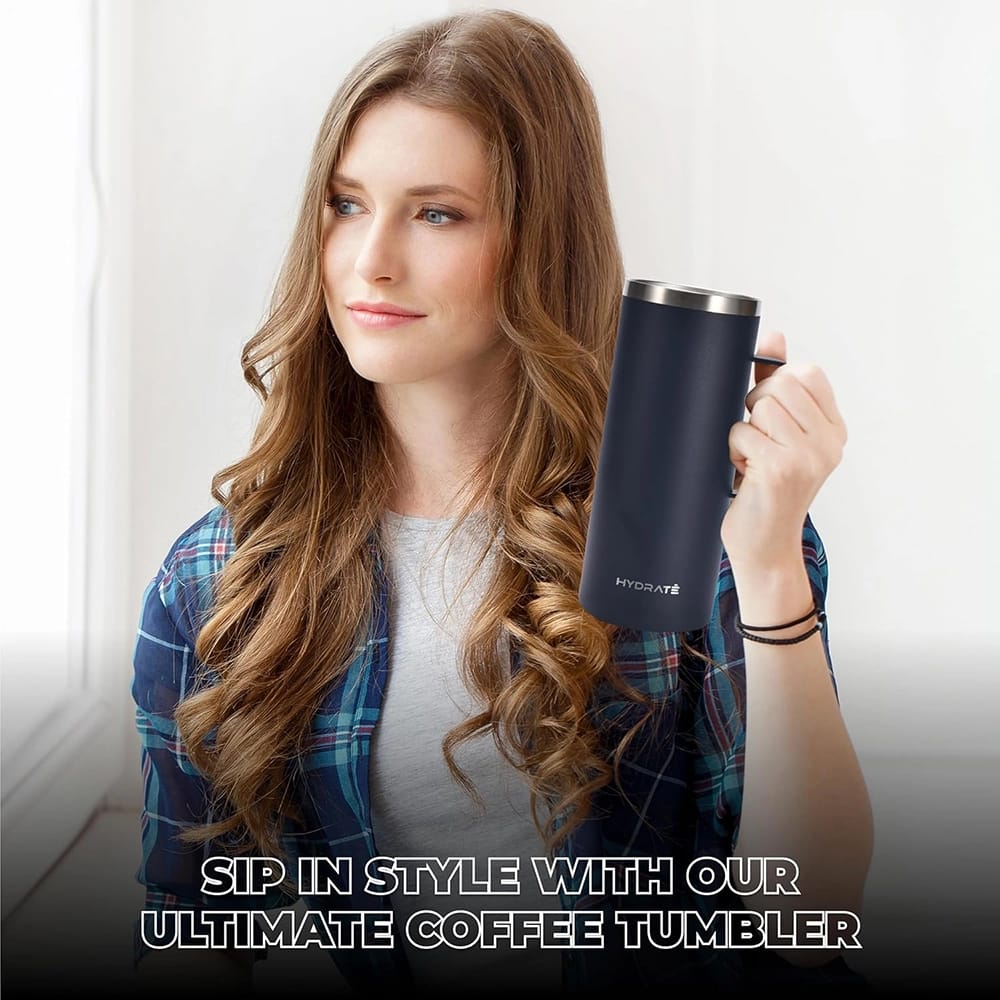HYDRATE 32 oz Tumbler with Handle, Black