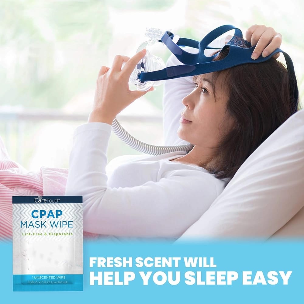 CareTouch Individually Wrapped Unscented CPAP Mask Wipes, 40 Count