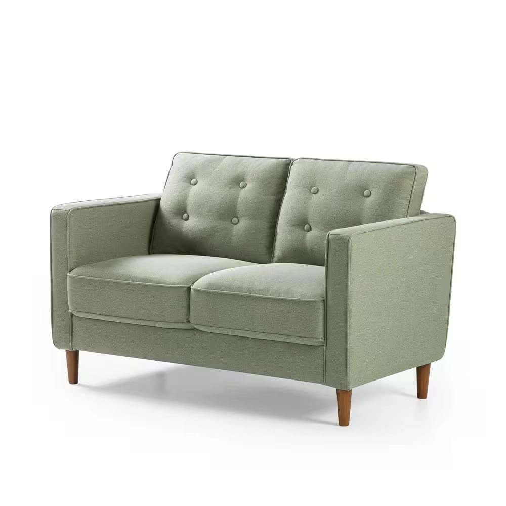 Zinus Upholstered Loveseat, Pear Green