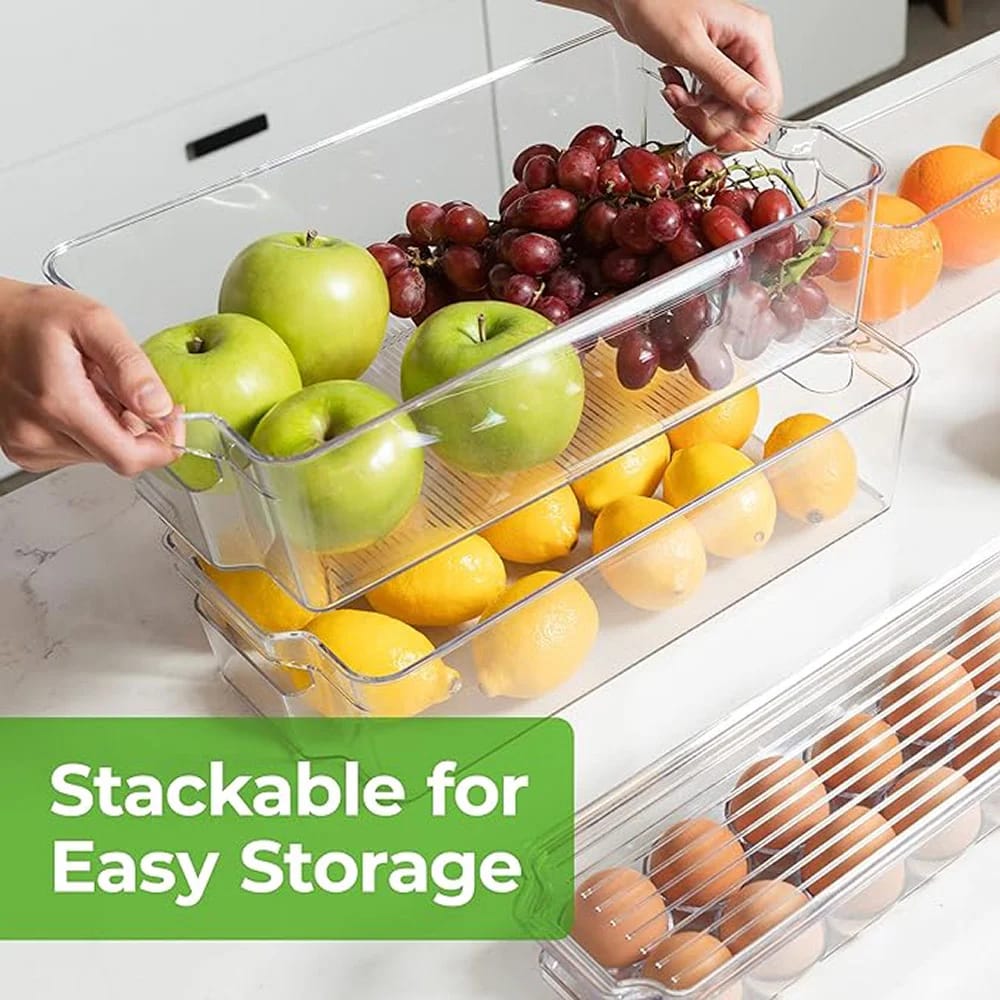 Greenco Refrigerator Organizer Bins