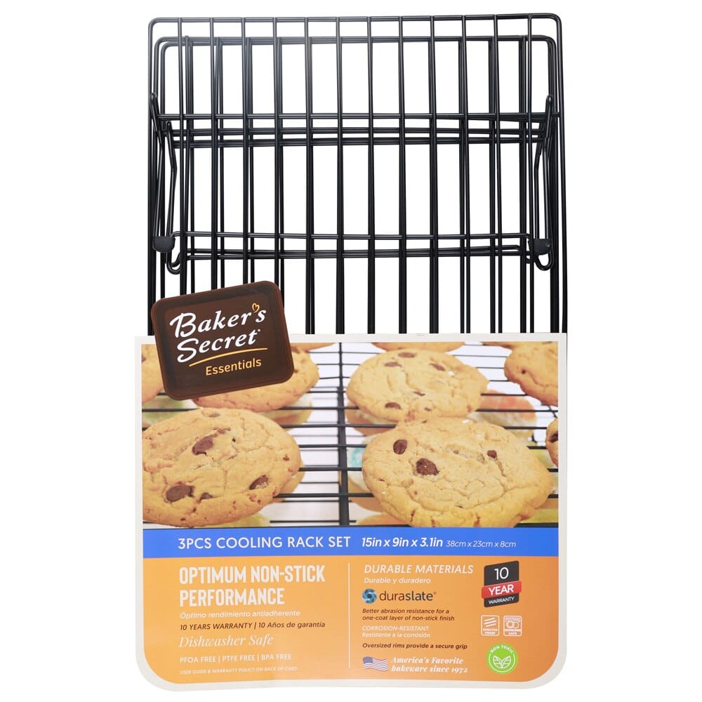 Baker's Secret Essentials Cooling Rack Set, 3 Count