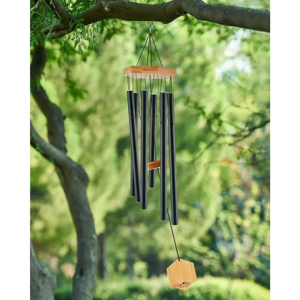 UpBlend Outdoors Wailua 29" Wind Chime, Black