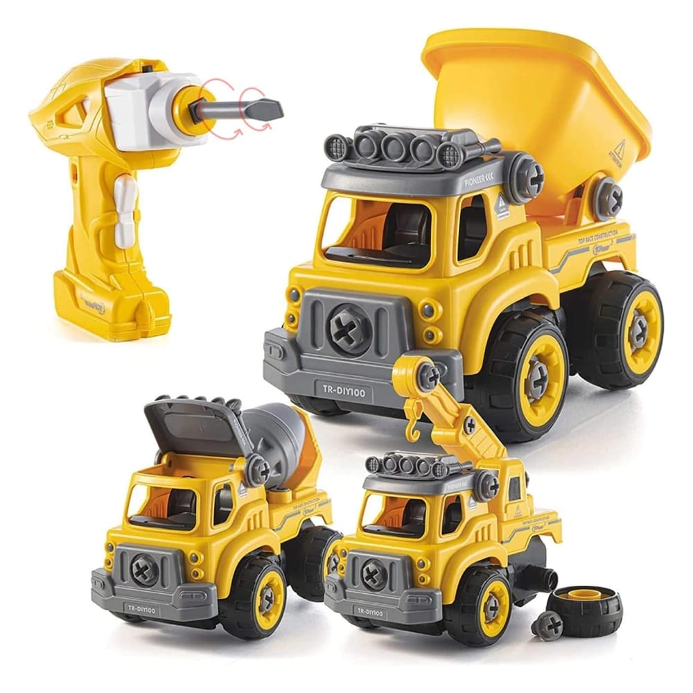 Top Race 3 in 1 RC DIY Construction Truck Set