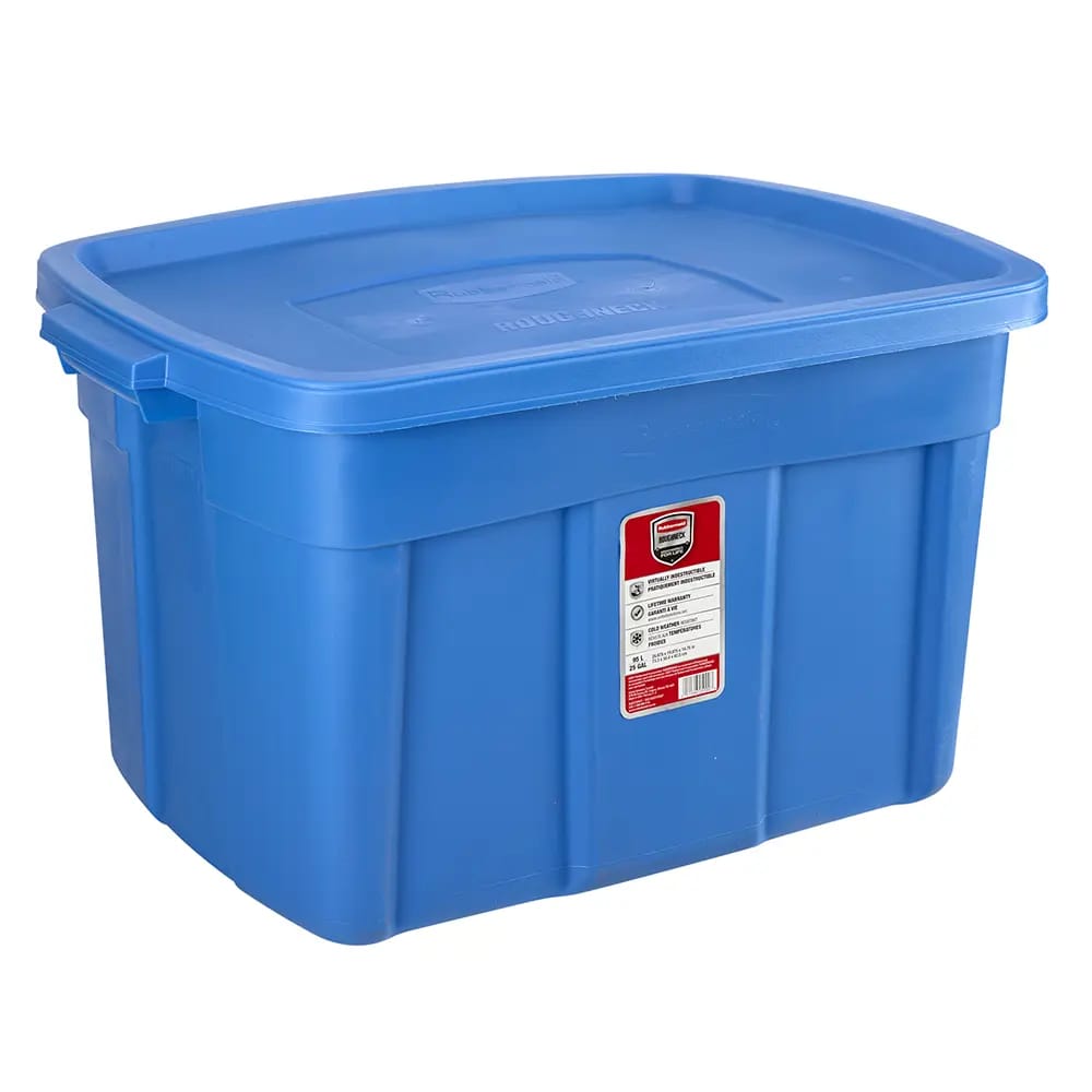 Rubberneck Storage Tote, Blue, 25 Gal