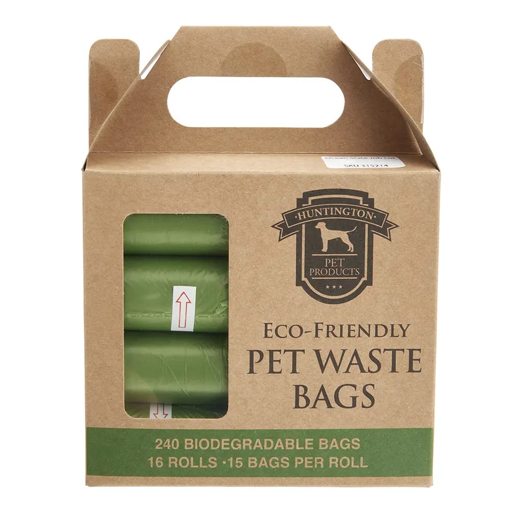 Huntington Pet Products Eco-Friendly Pet Waste Bags, 240 Count