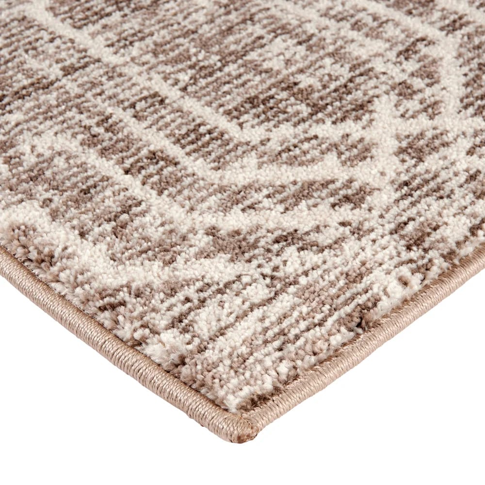 Hazel Collection 9' x 12' Crosshatch Area Rug, Gray & Ivory