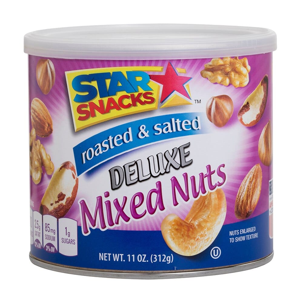 Star Snacks Roasted & Salted Deluxe Mixed Nuts, 11 oz