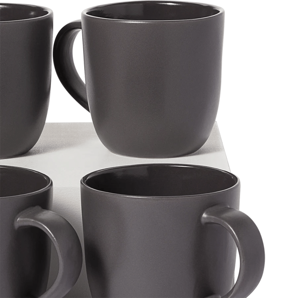 Leeway Mug, Solid Slate, Set of 4